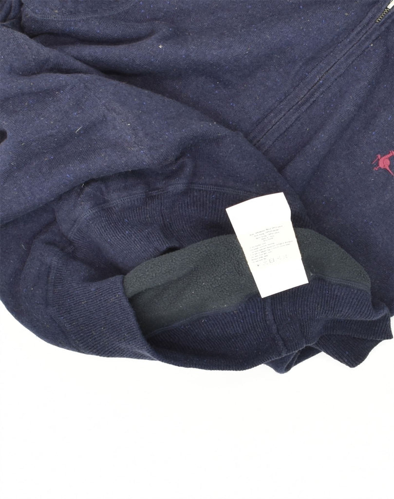 JACK WILLS Mens Zip Hoodie Sweater Medium Navy Blue Wool | Vintage Jack Wills | Thrift | Second-Hand Jack Wills | Used Clothing | Messina Hembry 