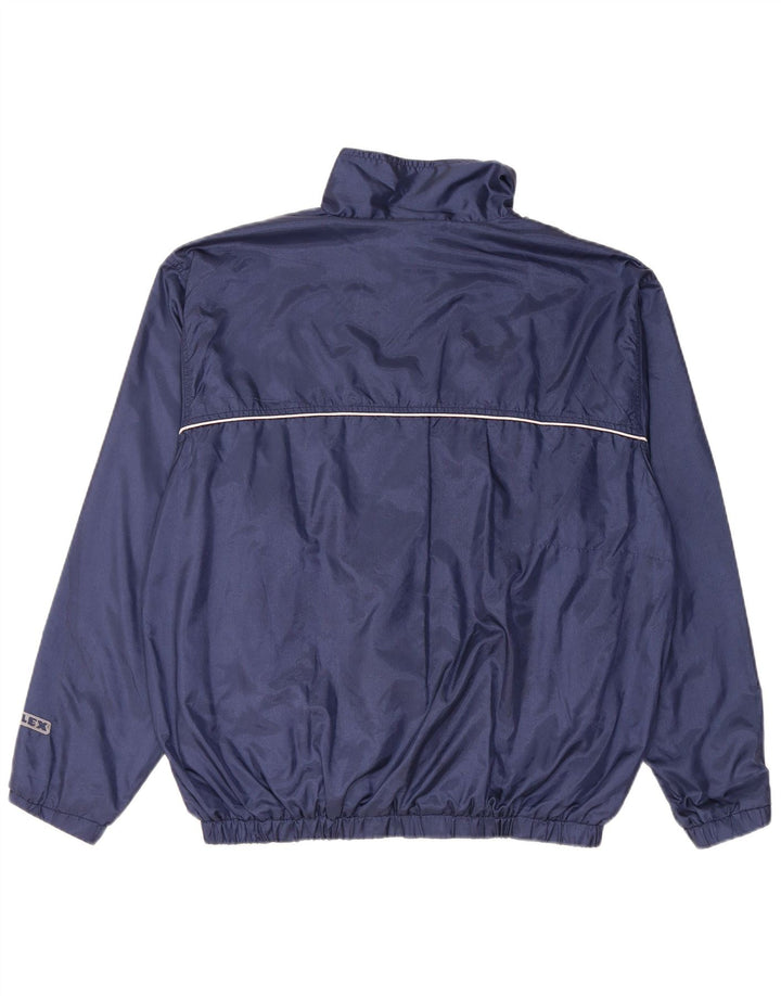 ALEX Mens Tracksuit Top Jacket UK 38 Medium Navy Blue Colourblock Polyamide