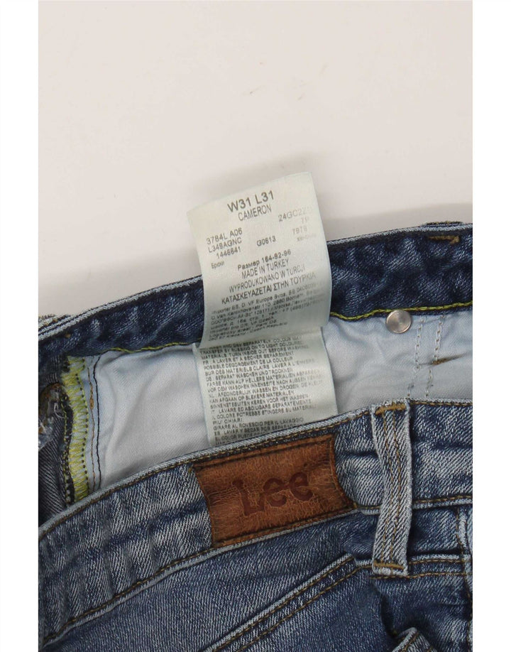 Lee Womens Cameron Bootcut Jeans W31 L31 Blue Cotton