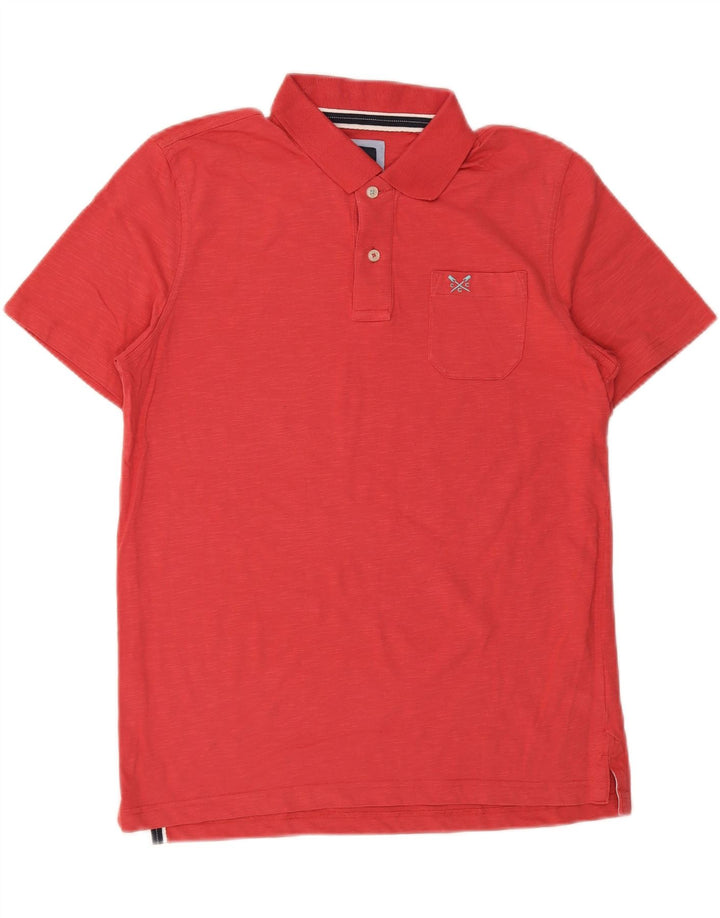 Crew Clothing Mens Polo Shirt Medium Red Cotton