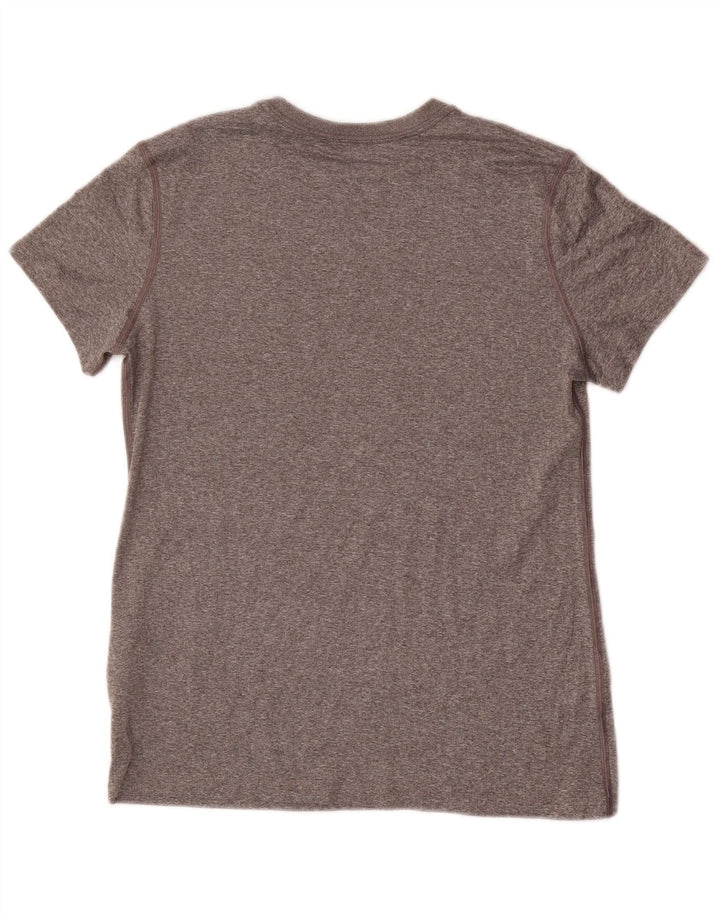 NIKE Girls Graphic T-Shirt Top 13-14 Years XL Grey Flecked Polyester