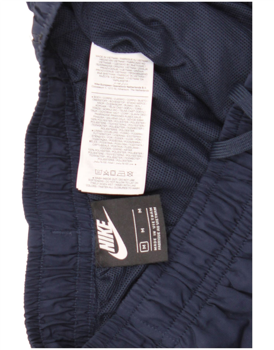 Nike Mens Tracksuit Trousers Joggers Medium Navy Blue Polyester