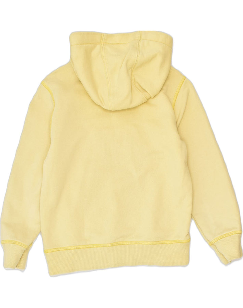 BENETTON Boys Graphic Hoodie Jumper 4-5 Years Yellow Cotton | Vintage | Thrift | Second-Hand | Used Clothing | Messina Hembry 