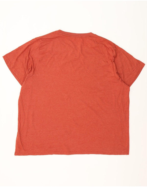 Weird Fish Mens Graphic T-Shirt Top 5XL Orange Cotton