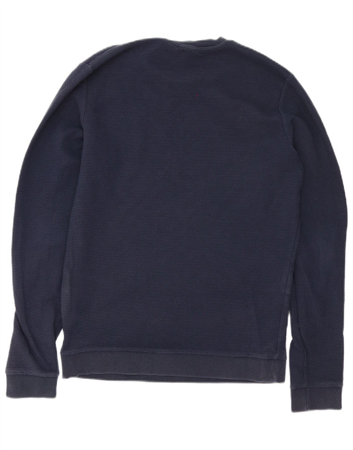 Reiss Mens Sweatshirt Jumper Small Navy Blue Cotton