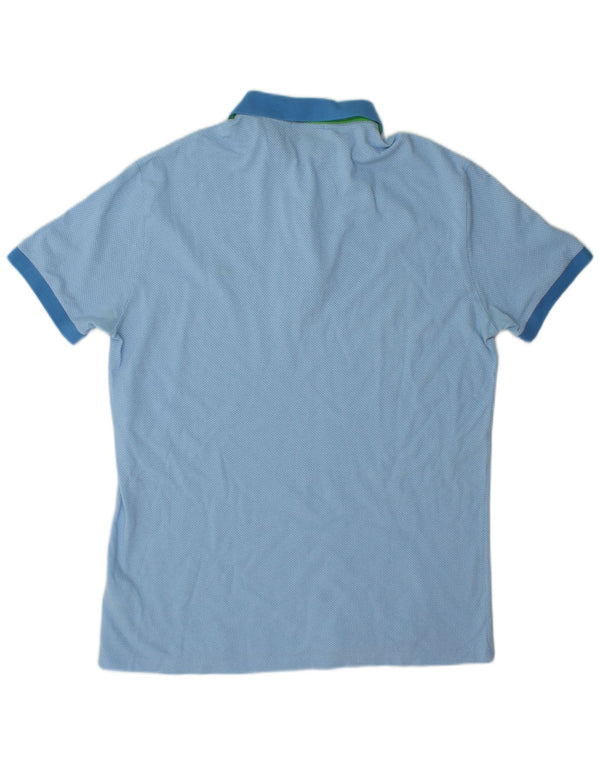 Brooksfield Mens Polo Shirt IT 54 XL Blue Cotton