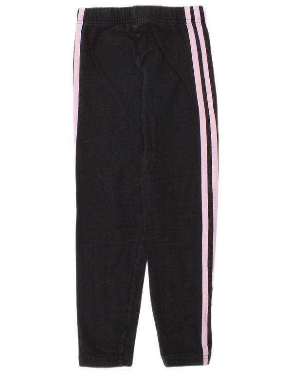Adidas Girls Leggings 6-7 Years Black Cotton