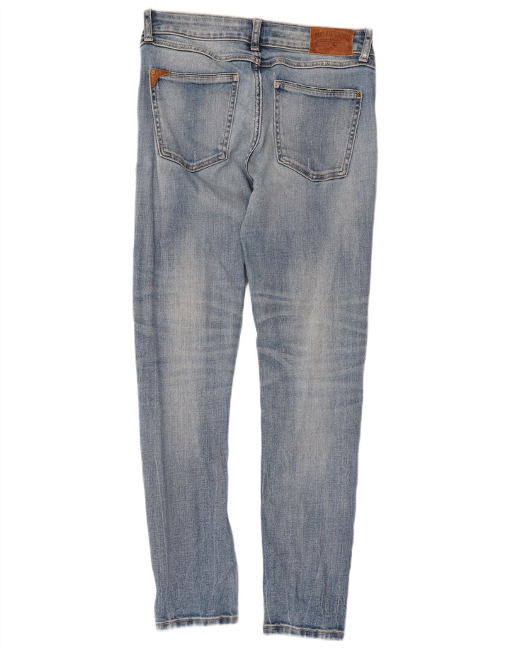 Zara Womens Distressed Slim Jeans EU 36 XS W26 L27 Blue