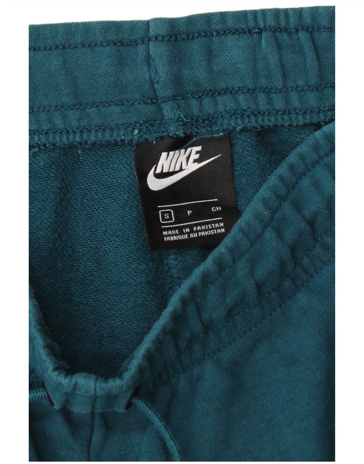 NIKE Mens Tracksuit Trousers Joggers Small  Green Cotton