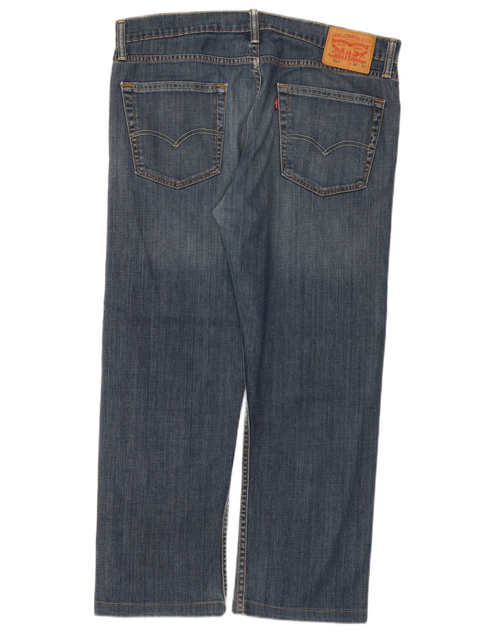 Levi's Mens 504 Straight Jeans W36 L27 Blue Cotton