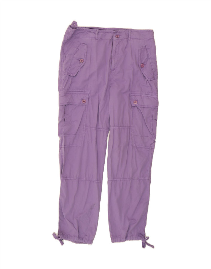 RALPH LAUREN Womens Straight Cargo Trousers US 10 Large W34 L28 Purple Vintage Ralph Lauren and Second-Hand Ralph Lauren from Messina Hembry 