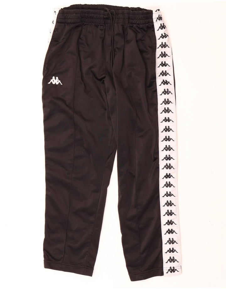 Kappa Mens Graphic Tracksuit Trousers Medium  Black Colourblock Polyester