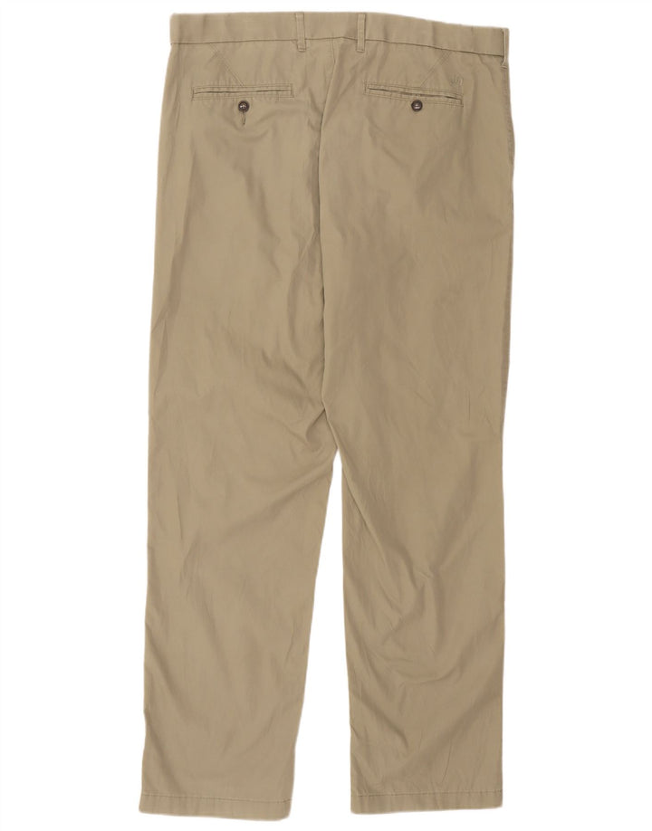 Marks & Spencer Mens Regular Chino Trousers W38 L33 Beige Cotton