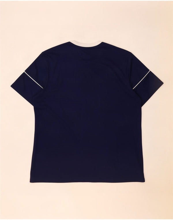 Adidas Mens Aeroready T-Shirt Top 2XL Navy Blue Polyester