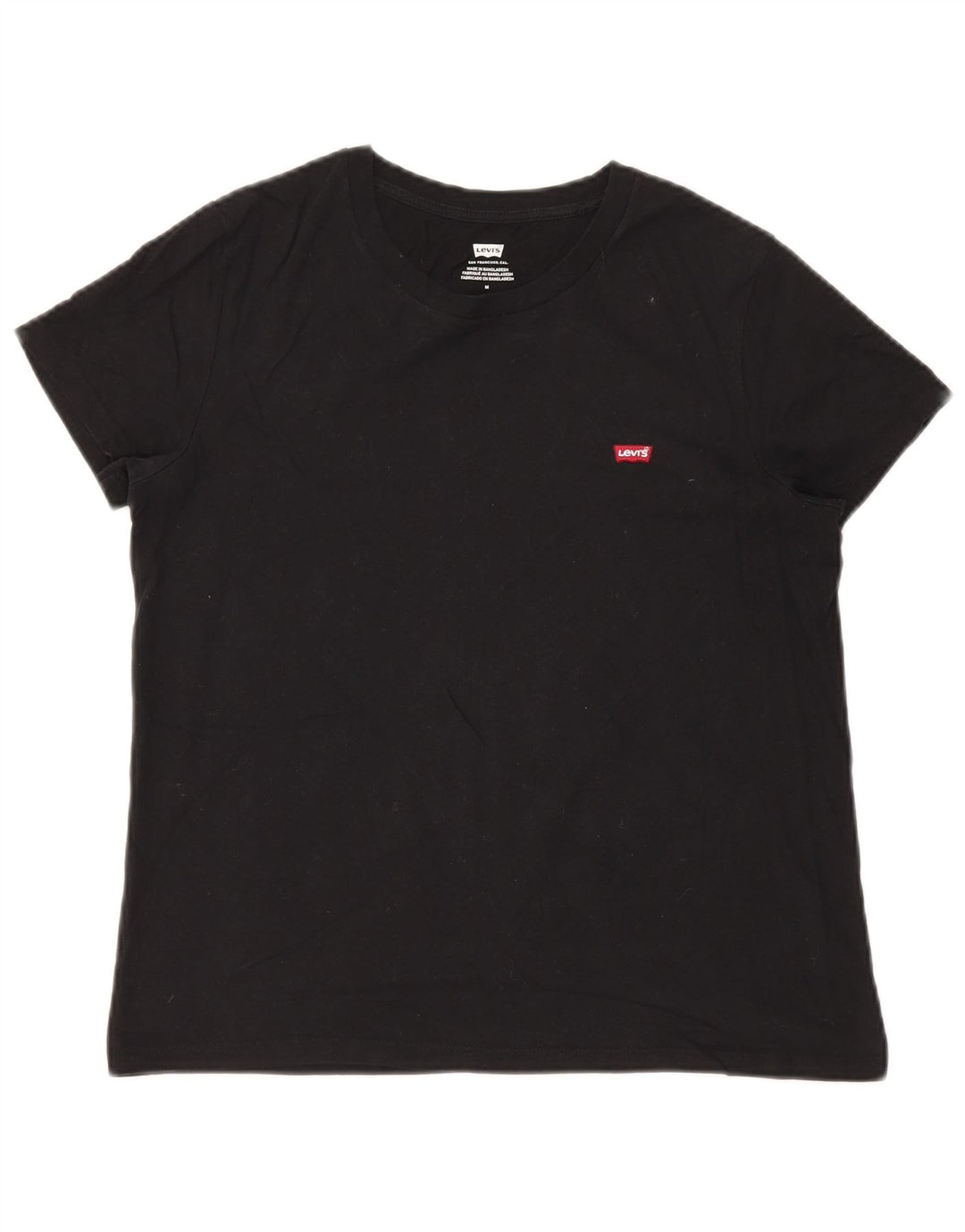 LEVI'S Womens T-Shirt Top UK 14 Medium Black