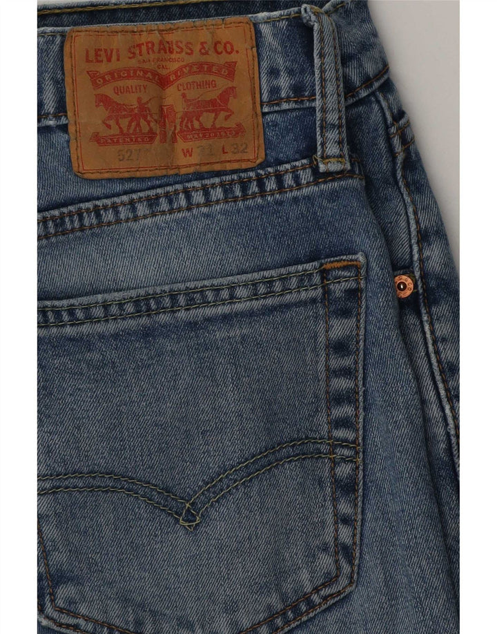 Levi's Mens 527 Bootcut Jeans W32 L32 Blue Cotton