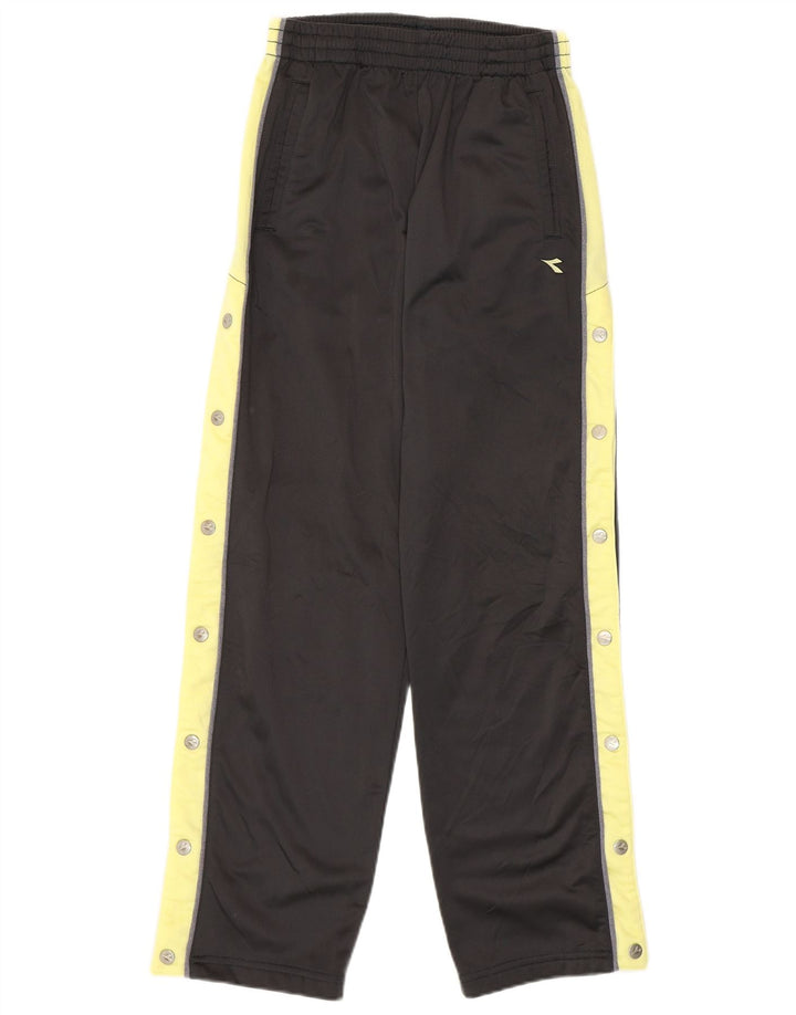 DIADORA Womens Tracksuit Trousers UK 8 Small Grey Colourblock Polyester