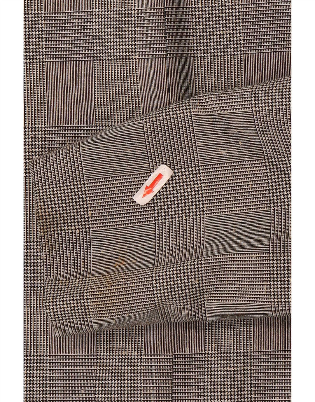 Mansfield Womens 6 Button Blazer Jacket UK 18 XL Grey Check Polyester