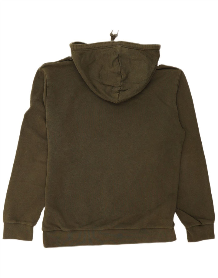 Adidas Mens Hoodie Jumper Medium Khaki Cotton