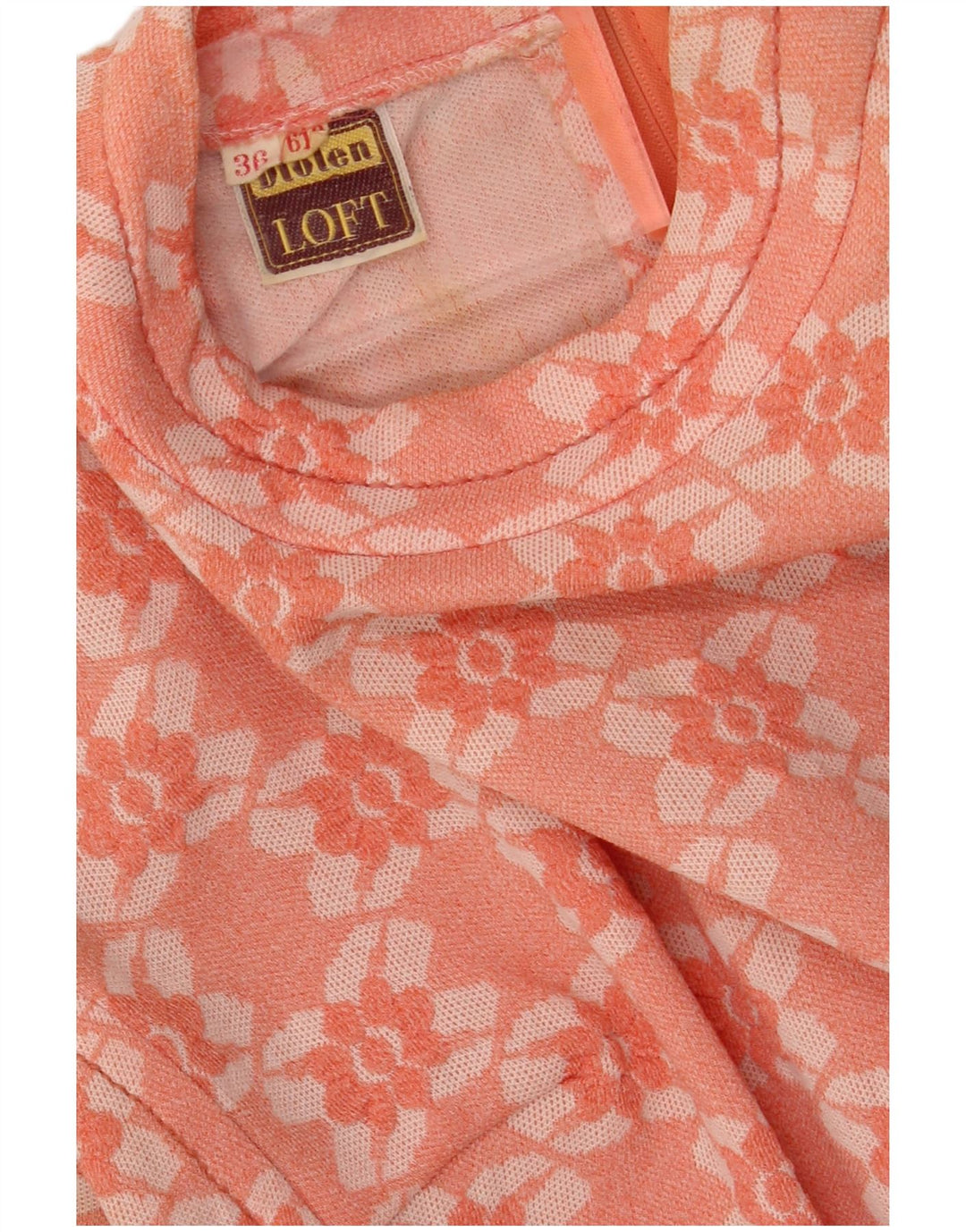 DIOLEN LOFT Womens A-Line Dress EU 36 Small Orange Floral Polyester