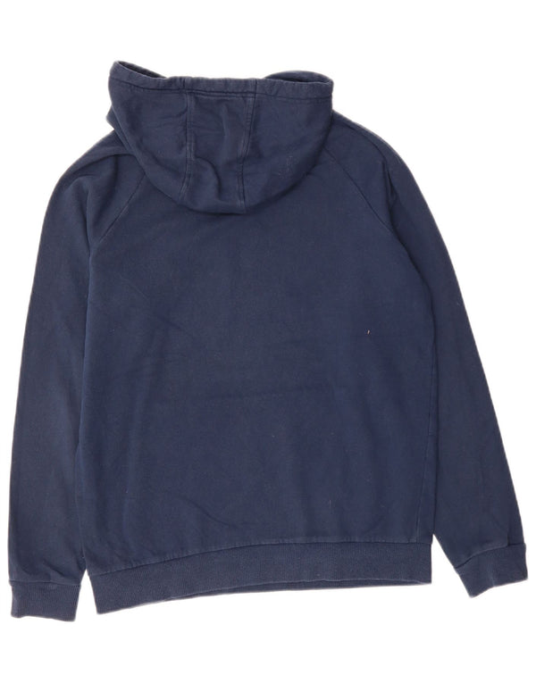 UNDER ARMOUR Mens Graphic Hoodie Jumper Small Navy Blue Cotton