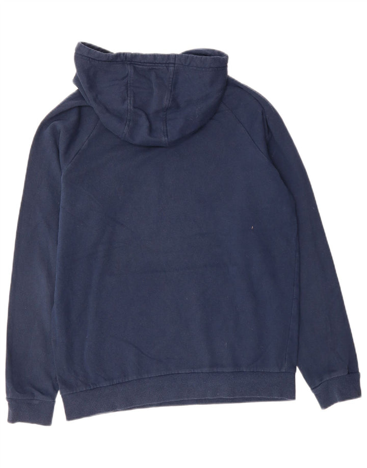 UNDER ARMOUR Mens Graphic Hoodie Jumper Small Navy Blue Cotton
