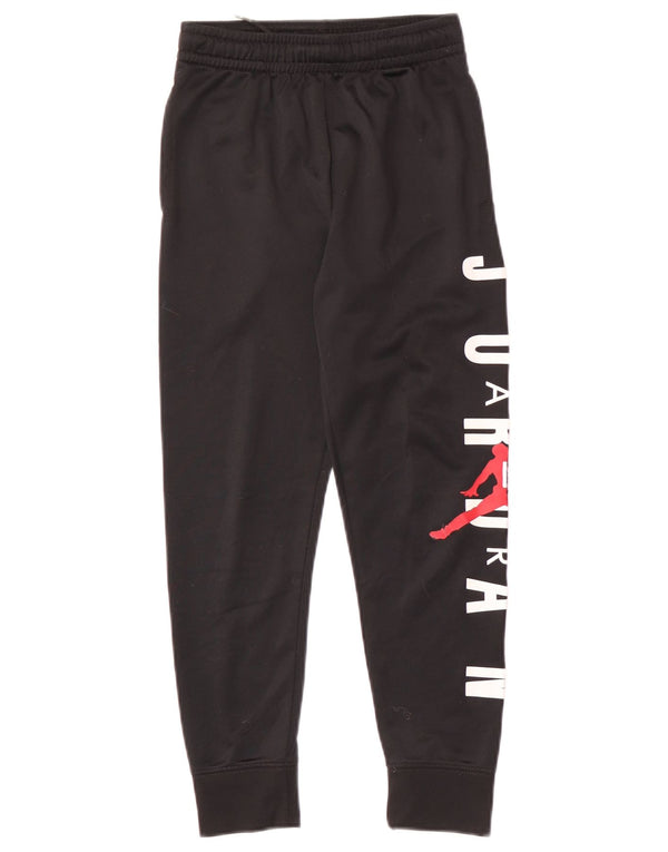 Jordan Boys Graphic Tracksuit Trousers Joggers 8-9 Years Small Black