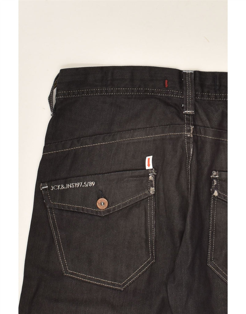 JACK & JONES Mens Denim Shorts W30 Medium Black | Vintage Jack & Jones | Thrift | Second-Hand Jack & Jones | Used Clothing | Messina Hembry 