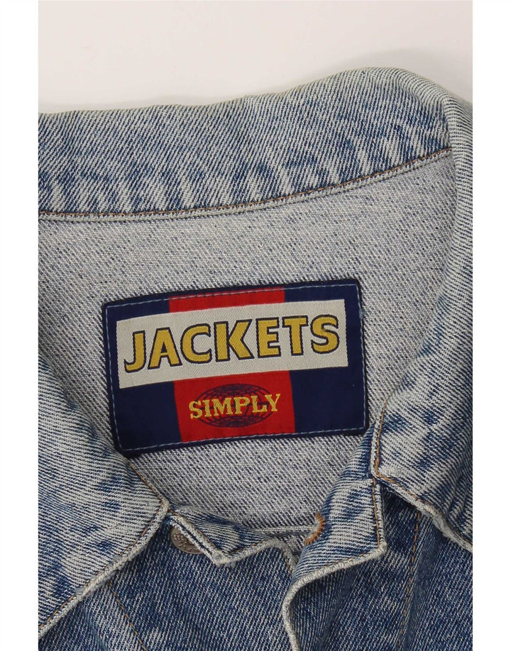 Vintage Mens Denim Jacket UK 38 Medium Blue