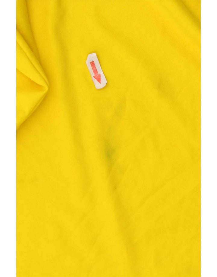 Puma Mens T-Shirt Top Large Yellow Polyester