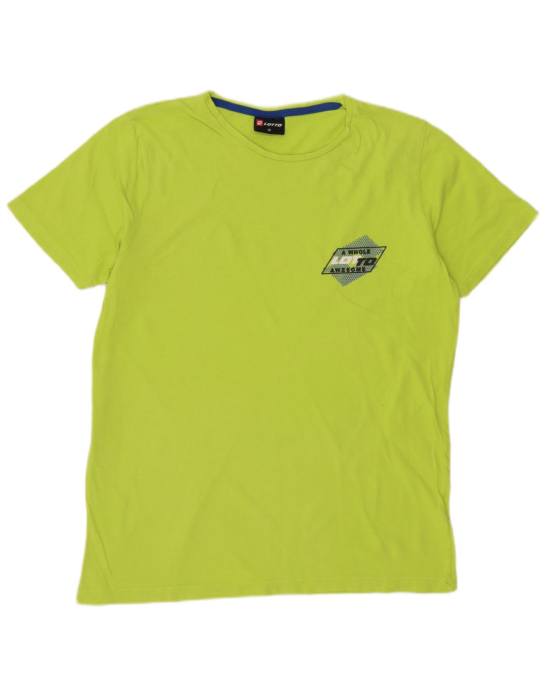LOTTO Mens Graphic T-Shirt Top Medium Green Cotton