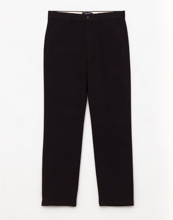 Marks & Spencer Mens Straight Chino Trousers W30 L31 Black Cotton