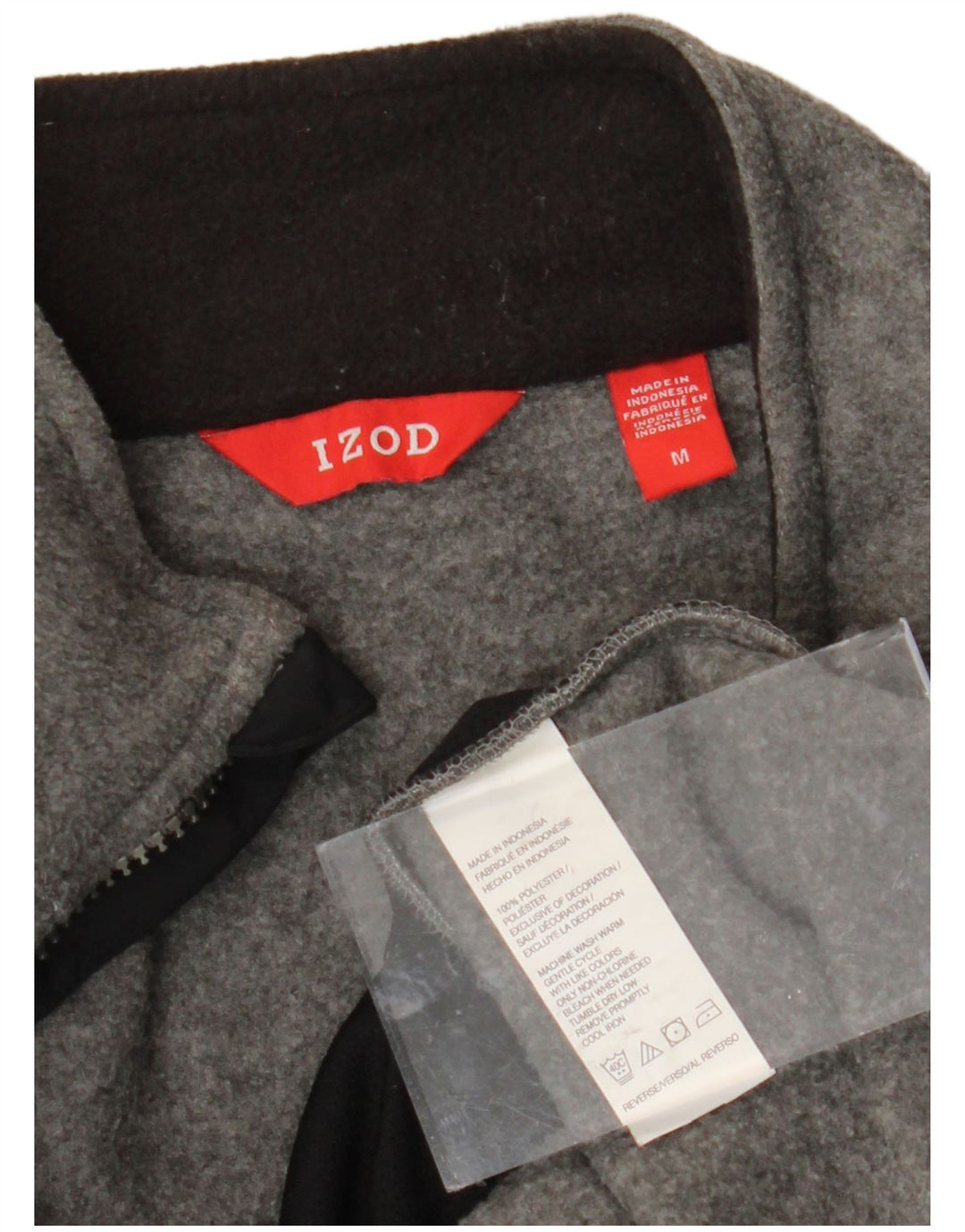 IZOD Mens Fleece Gilet UK 38 Medium Grey Polyester