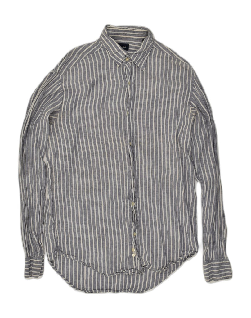 MASSIMO DUTTI Mens Shirt Size 40 Medium Grey Striped Cotton | Vintage Massimo Dutti | Thrift | Second-Hand Massimo Dutti | Used Clothing | Messina Hembry 