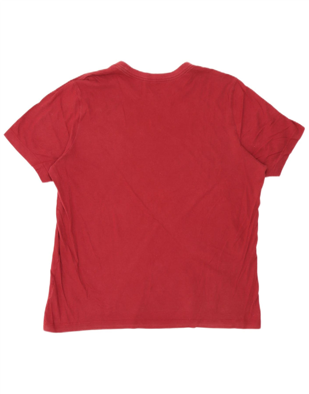 Nike Mens T-Shirt Top Large Burgundy Cotton