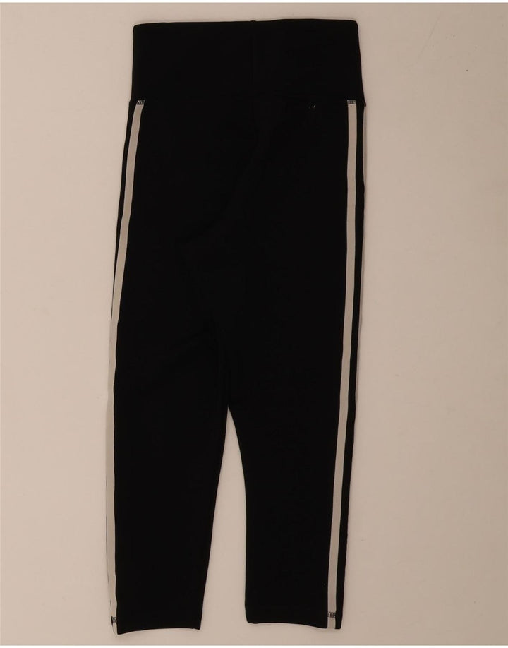 Adidas Womens Climalite Capri Leggings UK 4/6 XS Black Polyester