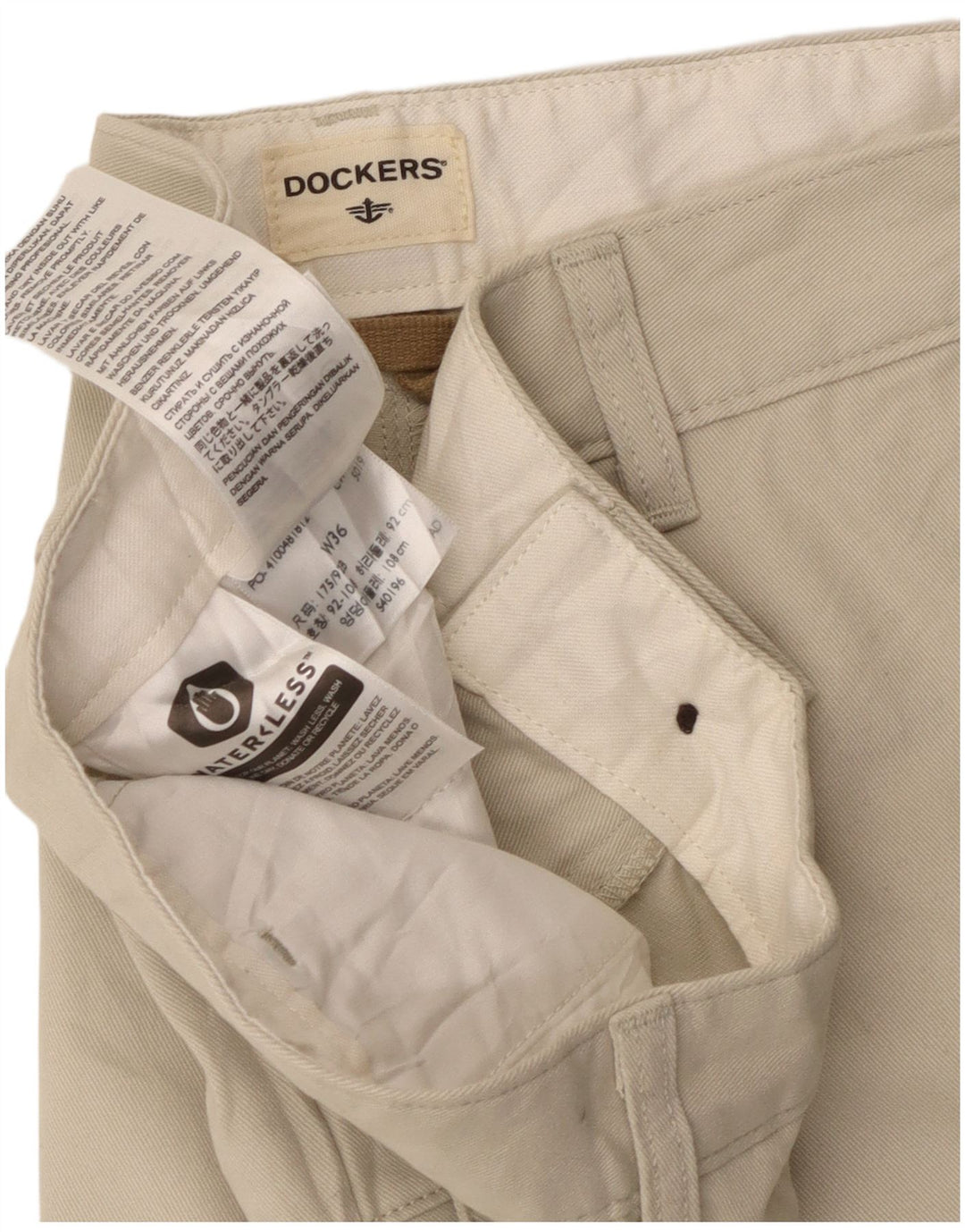 Dockers Mens Cargo Shorts W36 Large Beige Cotton