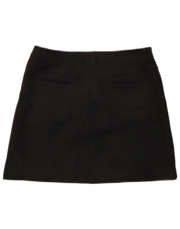 Marks & Spencer Womens Mini Skirt UK 14 Large W32 Black Polyester