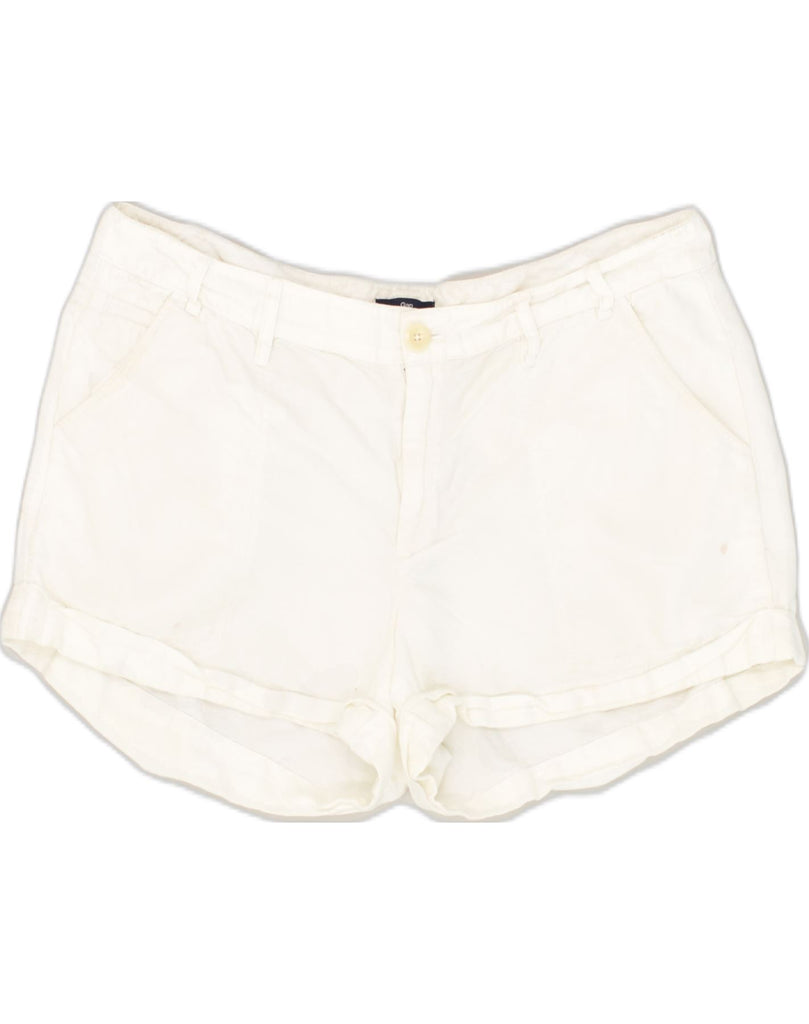 GAP Womens Hot Pants US 14 XL W38 White Cotton | Vintage Gap | Thrift | Second-Hand Gap | Used Clothing | Messina Hembry 