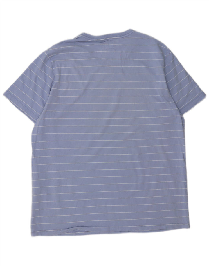 Levi's Mens Standard T-Shirt Top Large Blue Striped Cotton