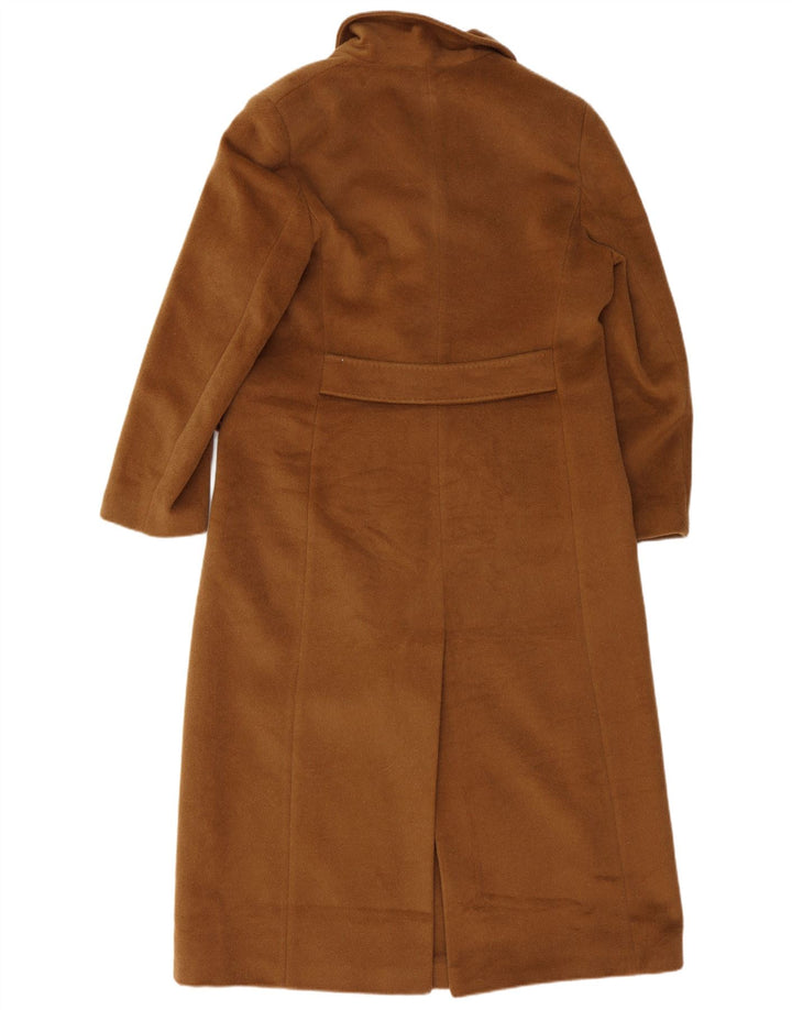 Diana Gallesi Womens Overcoat UK 12 Medium Brown Mohair