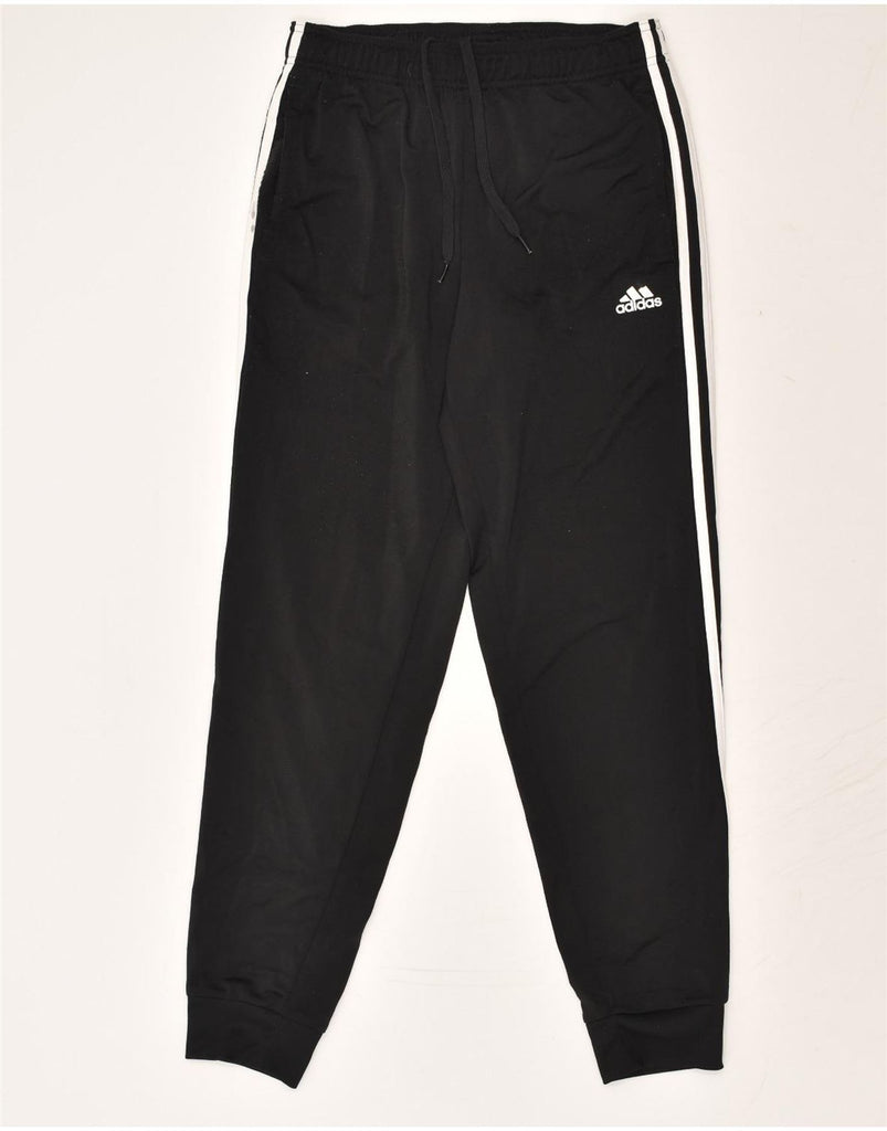 ADIDAS Mens Tracksuit Trousers Joggers Small Black Polyester | Vintage Adidas | Thrift | Second-Hand Adidas | Used Clothing | Messina Hembry 