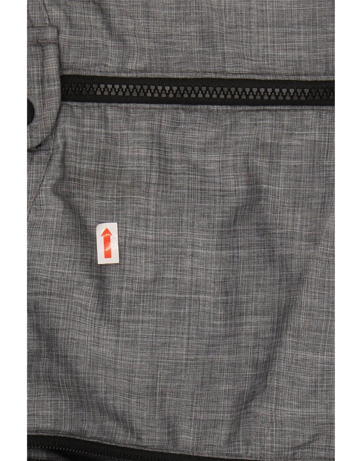 O'NEILL Womens Hooded Padded Jacket UK 16 Large Grey