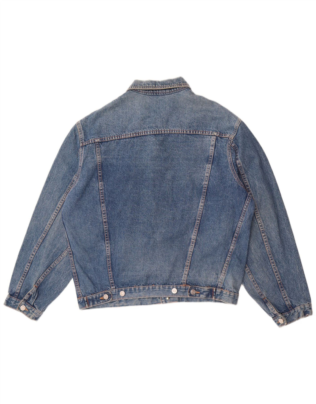 Vintage Mens Denim Jacket UK 38 Medium Blue Cotton