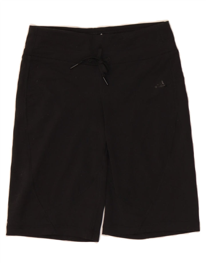ADIDAS Womens Climalite Sport Shorts UK 10 Small Black Polyester Vintage Adidas and Second-Hand Adidas from Messina Hembry 