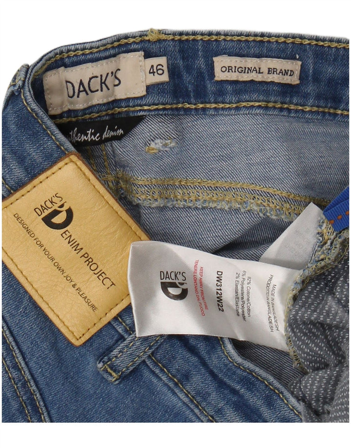 Dack's Mens Cropped Slim Jeans EU 46 Small W30 L26 Blue Cotton