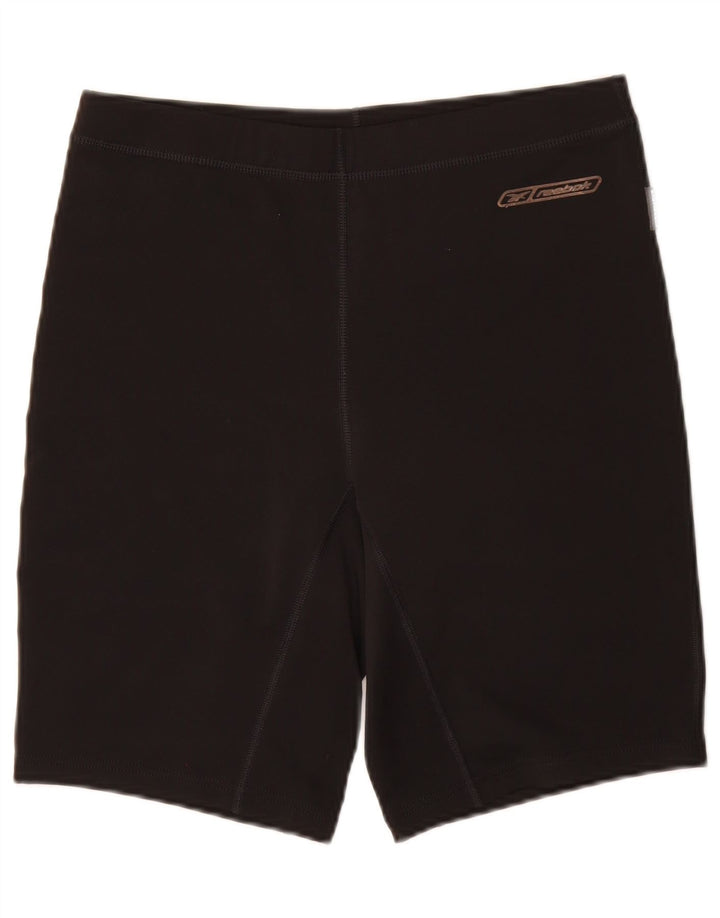 Reebok Womens Sport Shorts UK 14 Large  Black Polyester