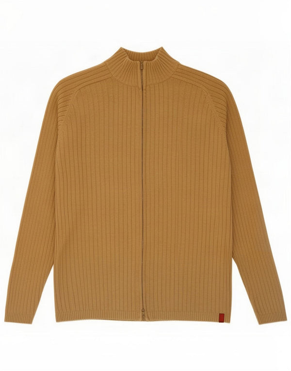 Jack & Jones Mens Cardigan Sweater XL Beige Cotton