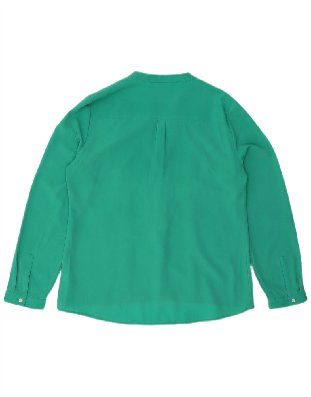 Calvin Klein Womens Shirt Blouse UK 16 Large Green Polyester