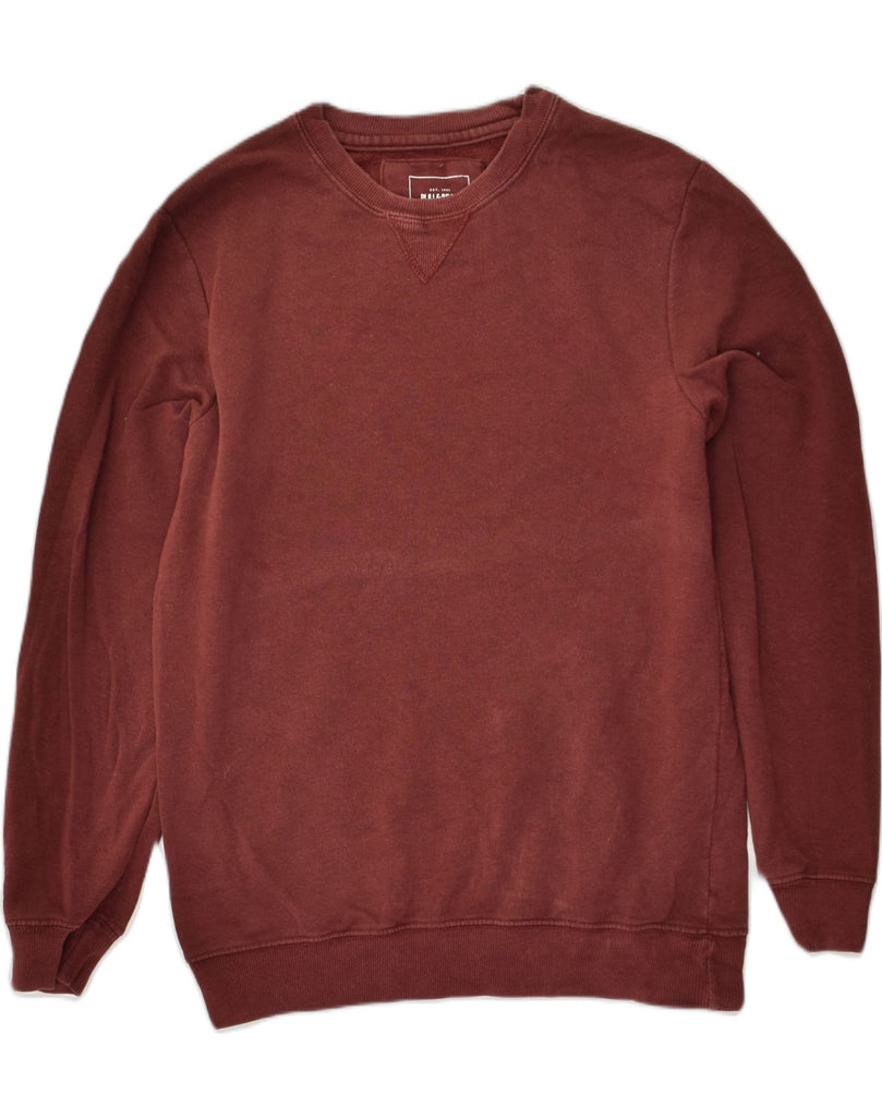 PULL & BEAR Mens Sweatshirt Jumper Small Maroon Cotton | Vintage Pull & Bear | Thrift | Second-Hand Pull & Bear | Used Clothing | Messina Hembry 